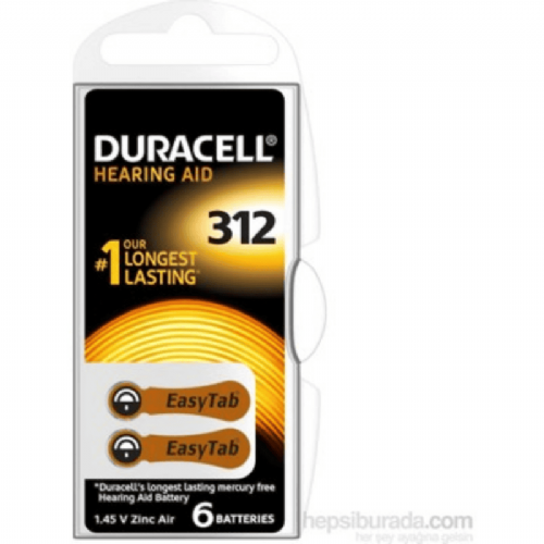 Duracell Kulak İşitme Cihazi Pili 312