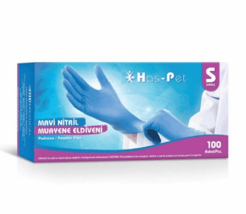 Haspet Mavi Nitril Muayene Eld. Small 100 Lü