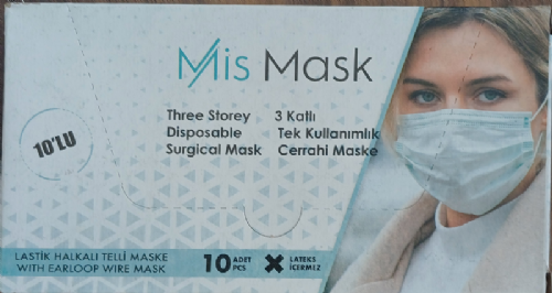 Beyaz Maske 10 Lu Mis Mask