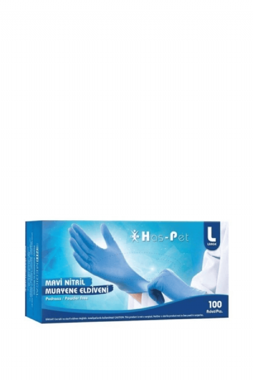 Haspet Mavi Nitril Muayene Eld. Large 100 Lü