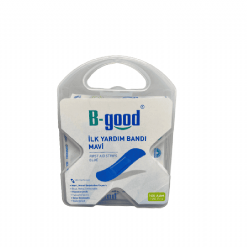 B-Good İlkyardım Bandı  Mavi 100 Lü