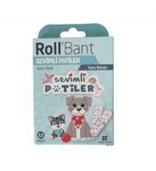 Roll Bant Yarabandı Sevımlı Patıler 12Lı
