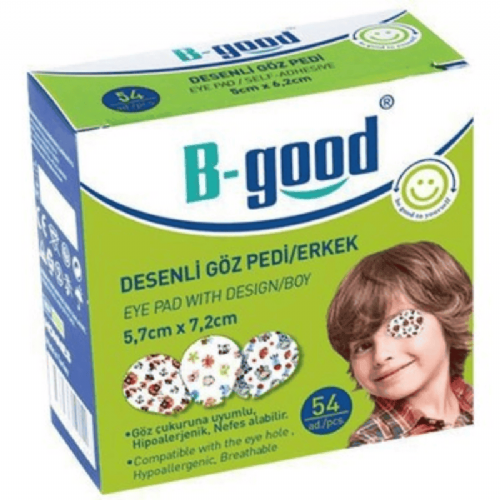 B-Good Desenli Göz Pedi  Erkek 54 Lü