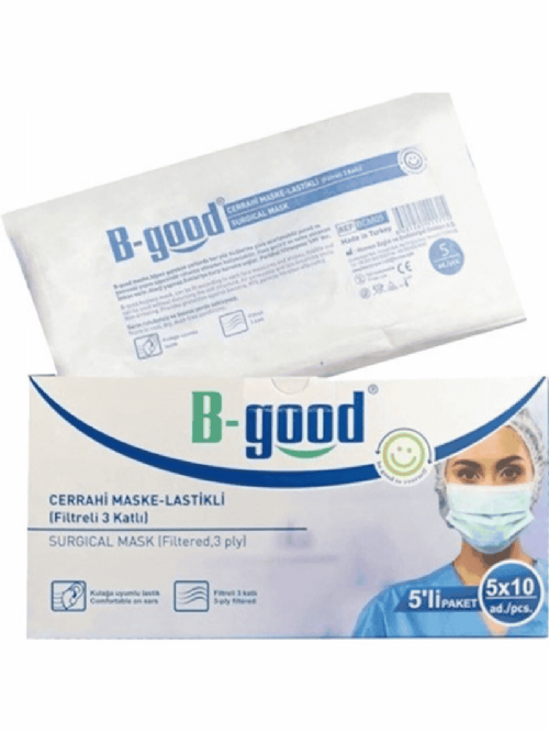 B-Good Cerrahi Maske 5Li Paket 50Li