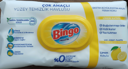 Bingo Yüzey Tem. Havlusu 96 Lı Limon