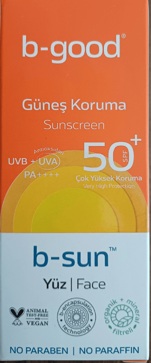 B-Good Yetişkin Yüz Güneş Spf50+ 50 Ml
