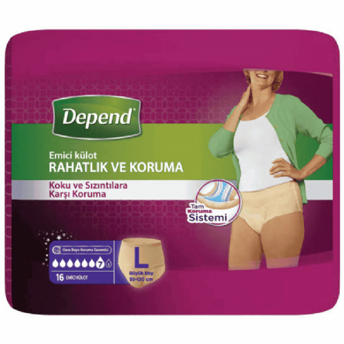 Depend Emici Külot 30 Lu Large Bayan