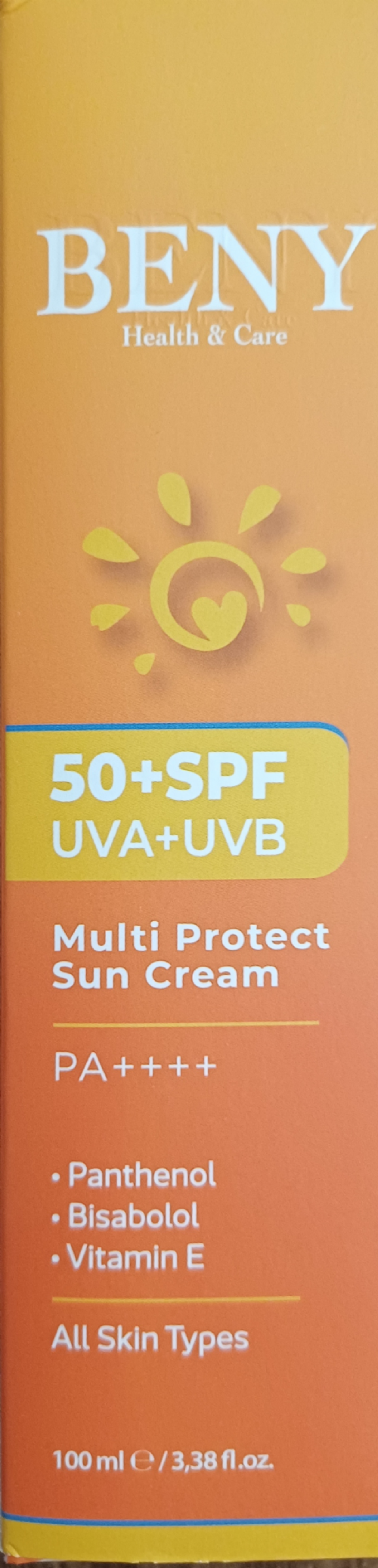 Beny Güneş Kremi SPF50+FAK 100ML Yetişkin
