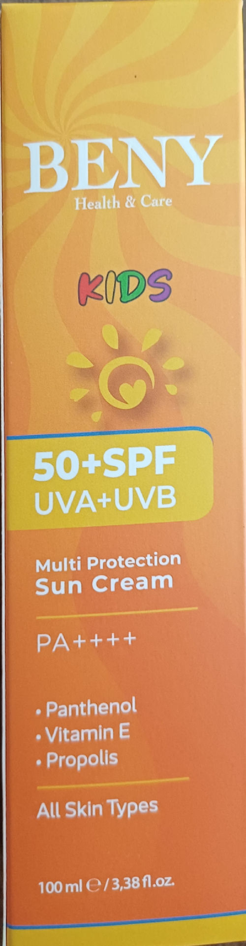 Beny Güneş Kremi SPF50+FAK 100ML Çocuk