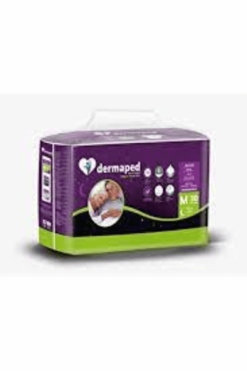 Dermaped Gece  Belbantlı Hasta Bezi Medium 30 Lu