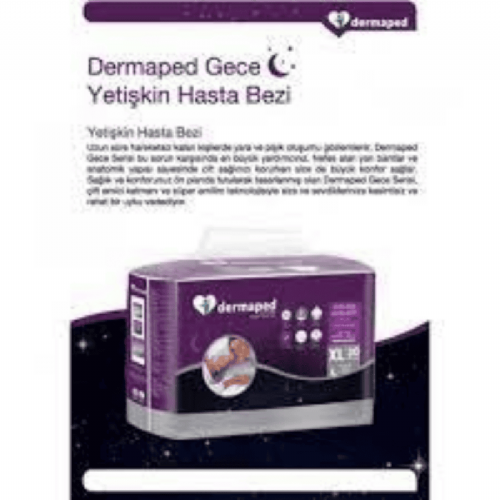 Dermaped Gece  Belbantlı Hasta Bezi X Large 30 Lu