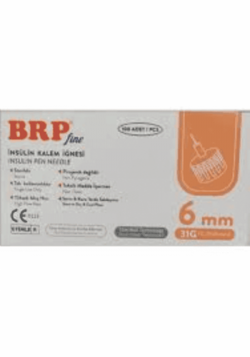 Brp İnsulın  6 Mm 32G İğne Ucu