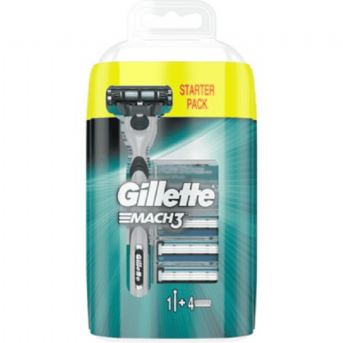 Gillette Mach 3 .Mak + 4  Yedek
