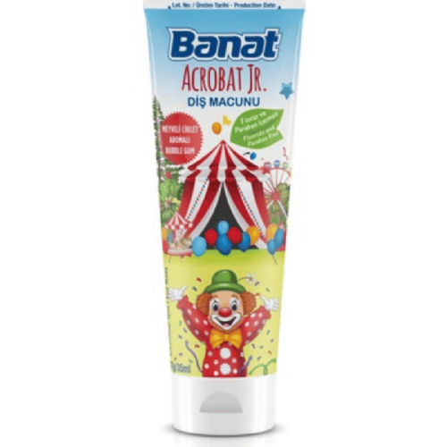 Banat Acrobat Junior Çocuk Diş Macunu 35 Ml