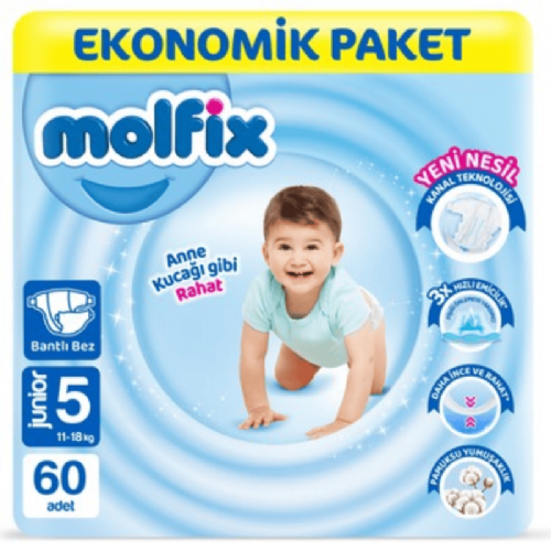 Molfix Çocuk Bezi Süper Eko 11-18 ( 5 No ) 48 Li
