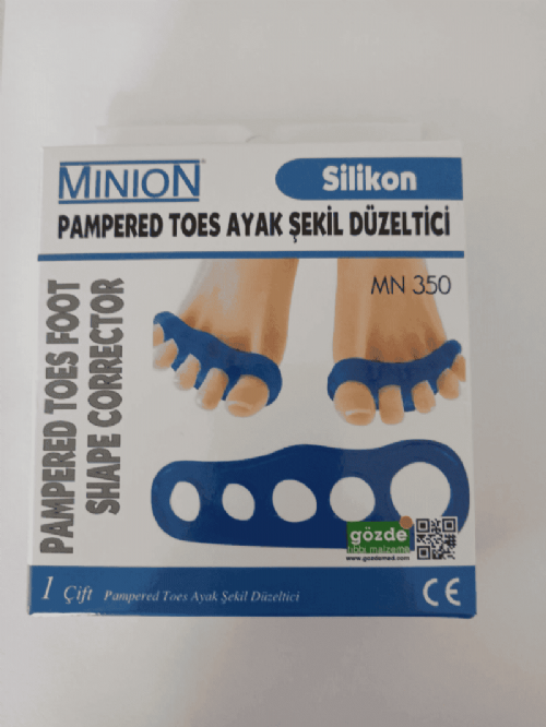 Pampared Toes Silikon Ayak  Şekil  Düzeltici Mavi