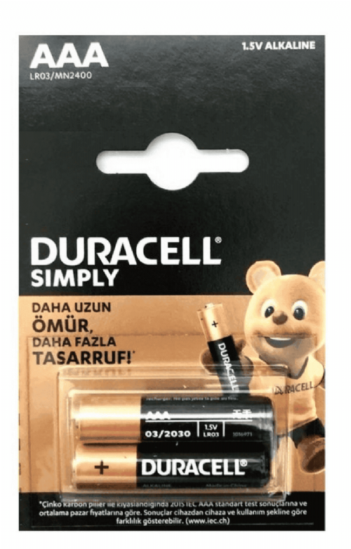 Duracell İnce Pil 2 Li