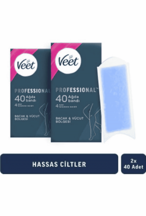 Veet Sir Ağda Bandı Pro Hassas Cilt 12 Li
