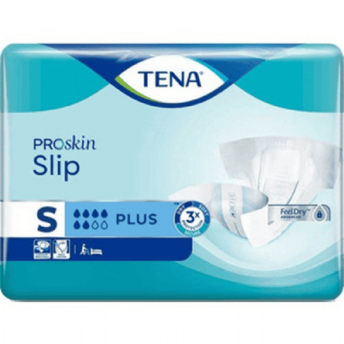 Tena Slip Plus Proskin Small 30 Lu  6 Damla