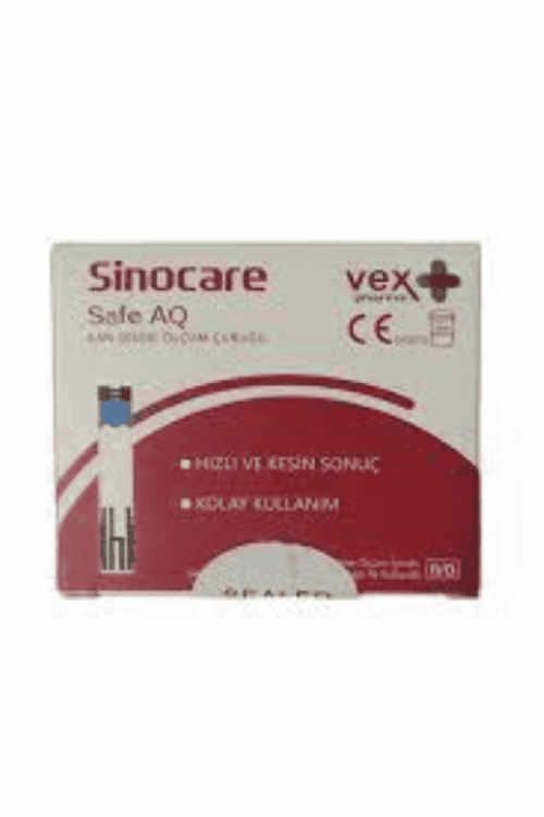 Sinocare Safe Aq 50Li Şeker Stribi