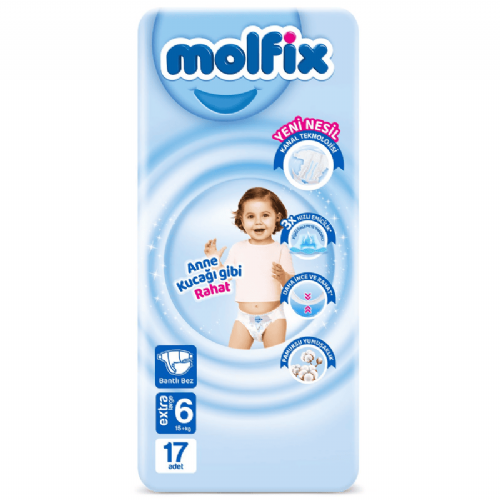Molfix Çocuk Bezi Jumbo 15+Kg 17 Li