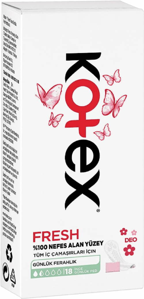 Kotex Fresh İnce Günlük Ped 18 Li