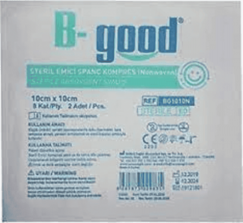 B-Good Emici Gazlı Bez  10 Cm * 10 Cm