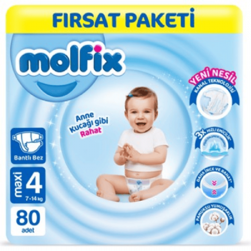 Molfix Çocuk Bezi Jumbo 7-14 Maxi 27 Lu