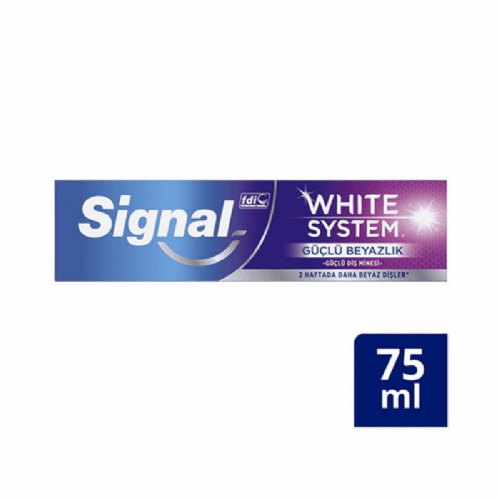 Signal Diş Macunu 75 Ml White Sistem Güçlü Beyazlı