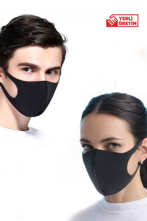 Siyah Yüz Bandı (Kumaş Maske)