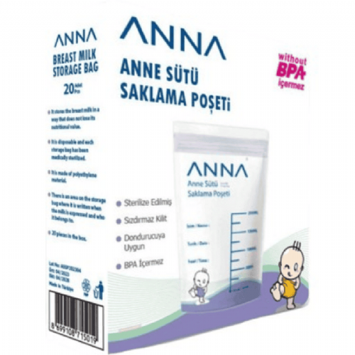 Anna Süt Saklama Poşedi 20Li