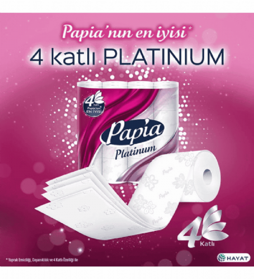 Papia Platinum 4 Katlı Tuv. Kağıdı 32 Li