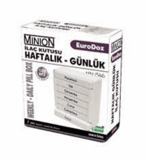 Euro-Doz Haftalık & Günlük İlaç Kutusu Mn 1546